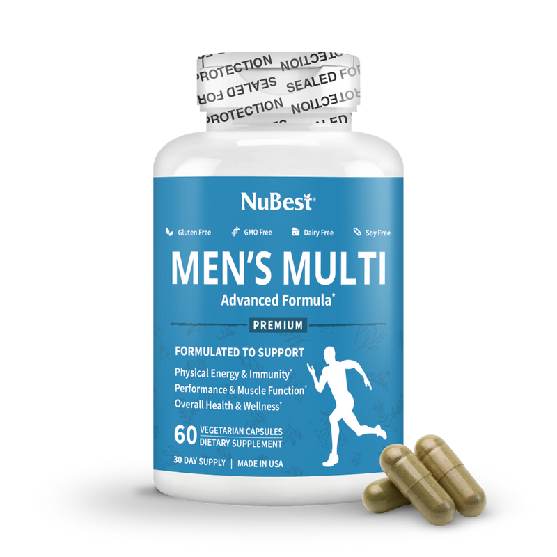 Men's Multi, Men Xtra, Energy, Immunity & Health Boost, 60 Vegan Capsules by NuBest Nutrition®