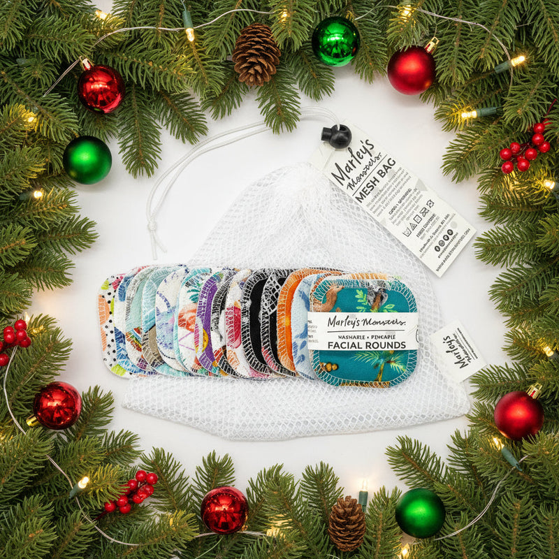 Mesh Laundry Bag & Facial Rounds Set