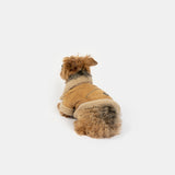 Millie Dog Jacket  Vegan Suede with Sherpa Trim & Poop Bag Dispenser