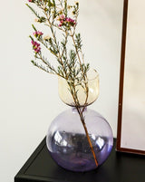 Modern Handblown Glass Vase - Contemporary Decorative Art Glass Vase