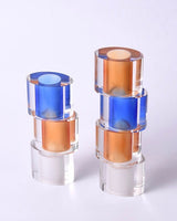 Modern Crystal Nugget Vase, Contemporary Table Setting Centrepieces