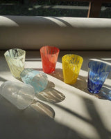 Mouth Blown Colored Monochrome Spot Tumbler Set of 6 ( $16.6 Each )
