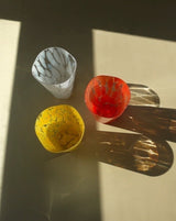 Mouth Blown Colored Monochrome Spot Tumbler Set of 6 ( $16.6 Each )