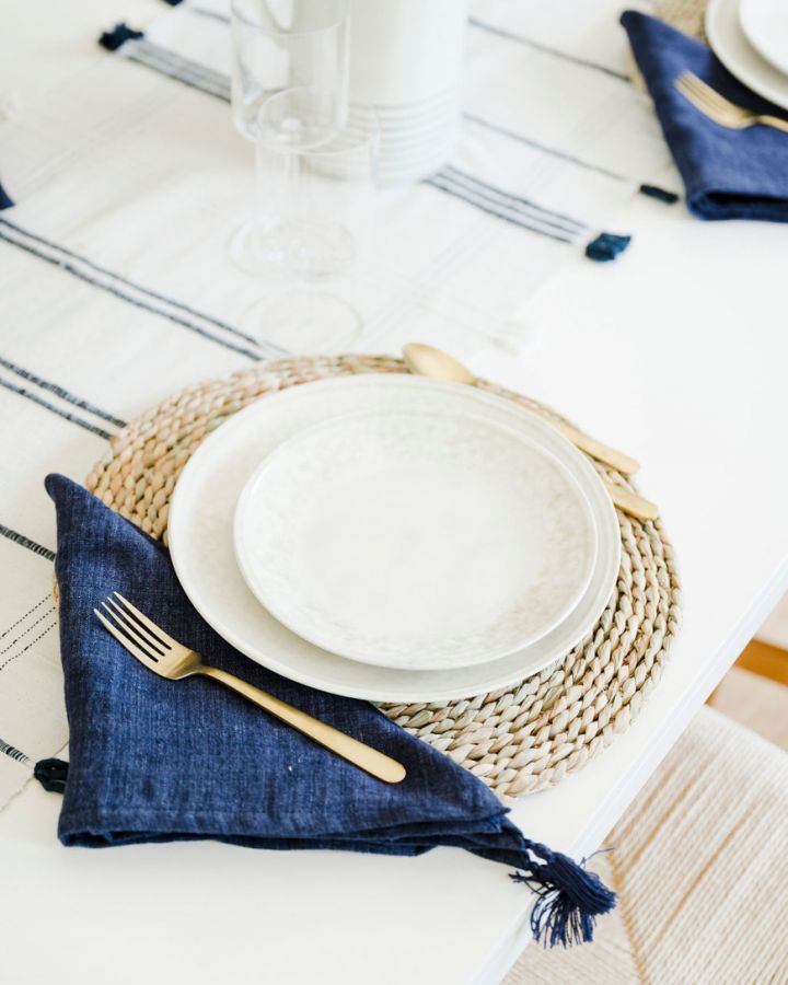 Stone Washed Linen Tasseled Napkins by Creative Women