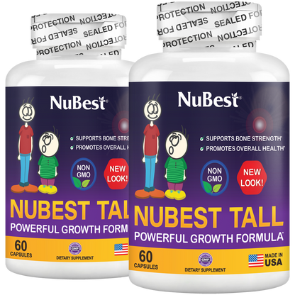 NuBest Tall, Powerful Growth for Kids & Teens (5+), Non-Milk Drinkers, 60 Capsules by NuBest Nutrition®