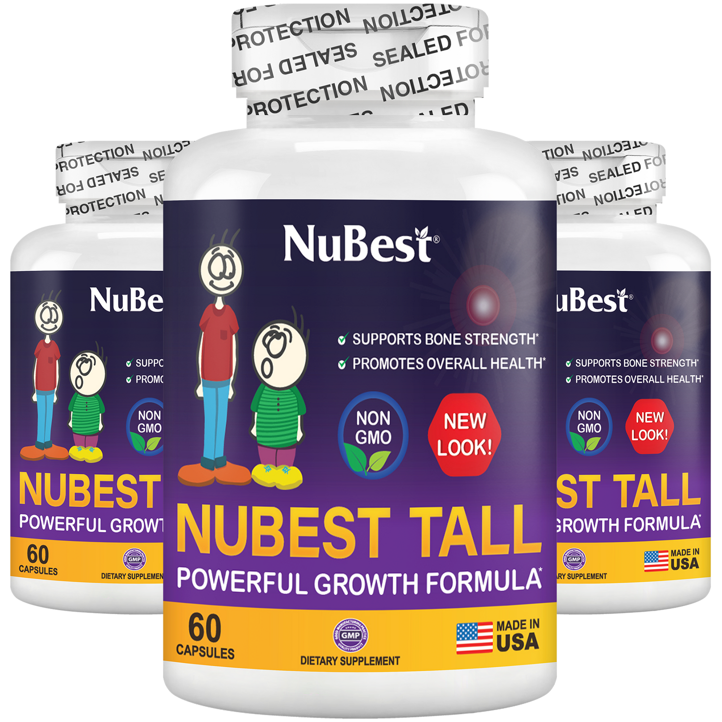 NuBest Tall, Powerful Growth for Kids & Teens (5+), Non-Milk Drinkers, 60 Capsules by NuBest Nutrition®