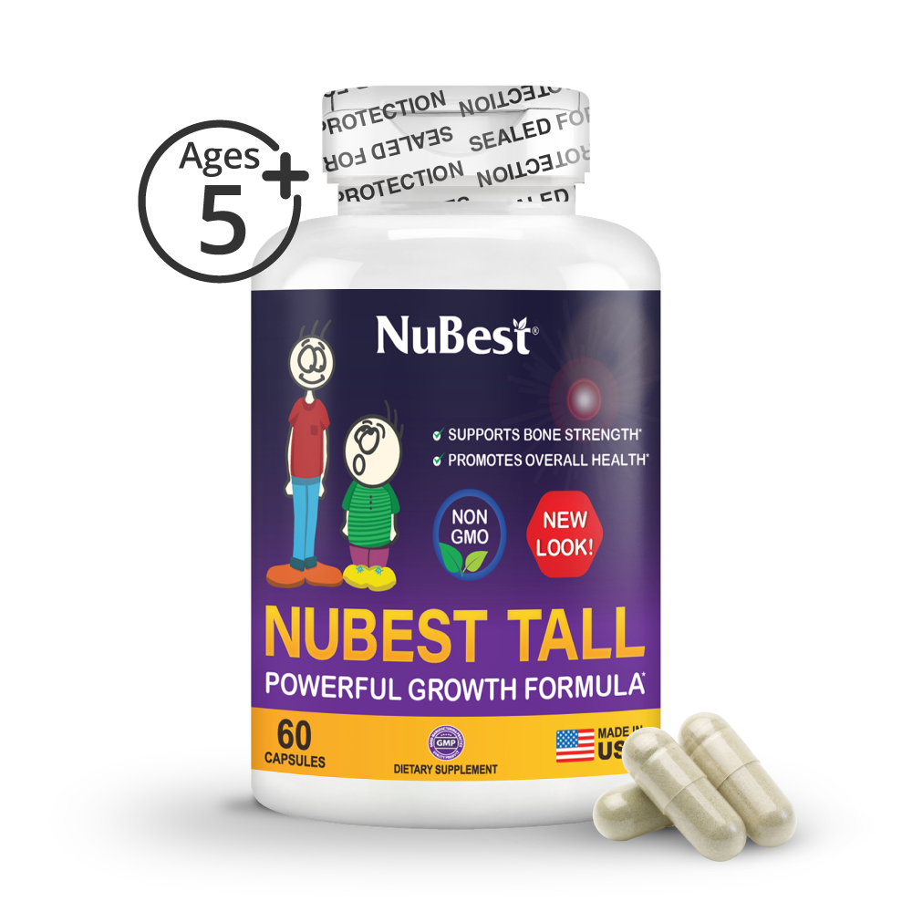 NuBest Tall, Powerful Growth for Kids & Teens (5+), Non-Milk Drinkers, 60 Capsules by NuBest Nutrition®