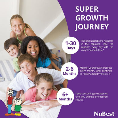 NuBest Tall, Powerful Growth for Kids & Teens (5+), Non-Milk Drinkers, 60 Capsules by NuBest Nutrition®