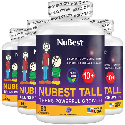 NuBest Tall 10+, Powerful Growth for Kids & Teens (10+), Milk Drinkers, 60 Capsules by NuBest Nutrition®