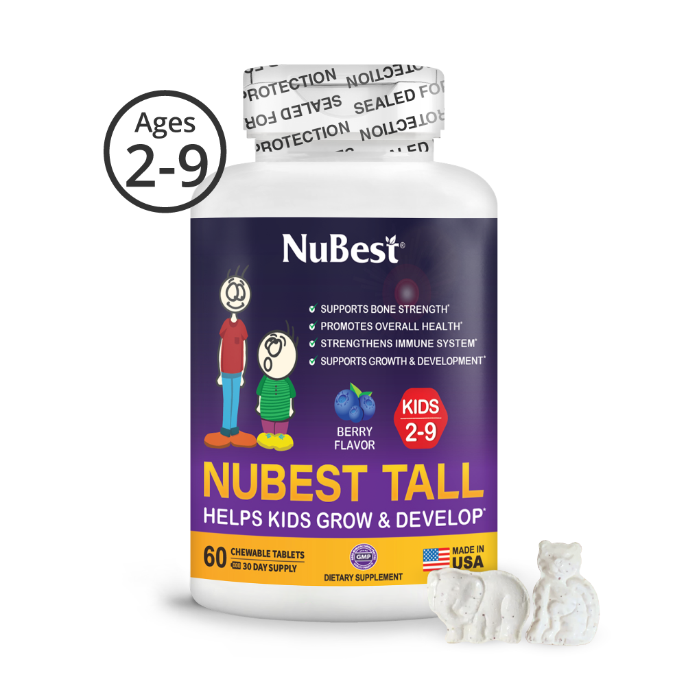 NuBest Tall Kids, Multivitamins, Berry Flavor, Ages 2-9, 60 Chewables by NuBest Nutrition®