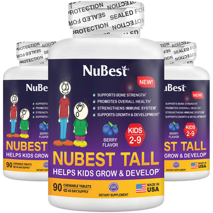 NuBest Tall Kids, Multivitamins, Berry Flavor, Ages 2-9, 90 Chewables by NuBest Nutrition®