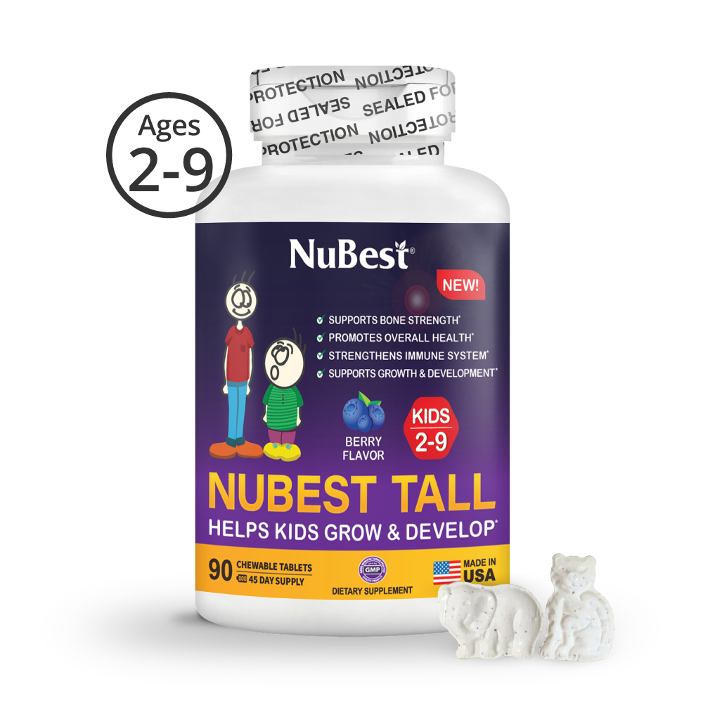 NuBest Tall Kids, Multivitamins, Berry Flavor, Ages 2-9, 90 Chewables by NuBest Nutrition®