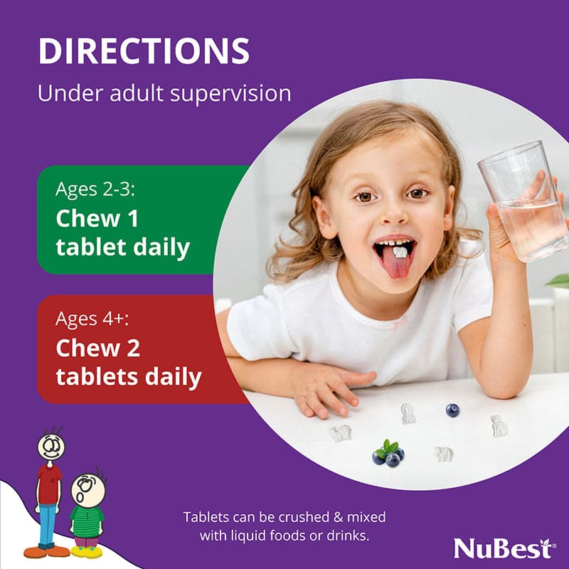 NuBest Tall Kids, Multivitamins, Berry Flavor, Ages 2-9, 90 Chewables by NuBest Nutrition®