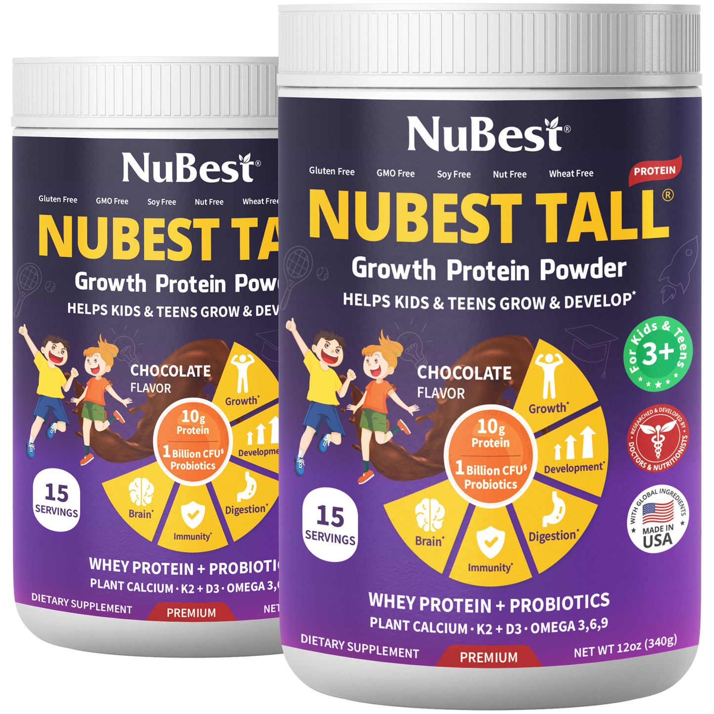 NuBest Tall Protein, Chocolate Shake, 15 servings by NuBest Nutrition®