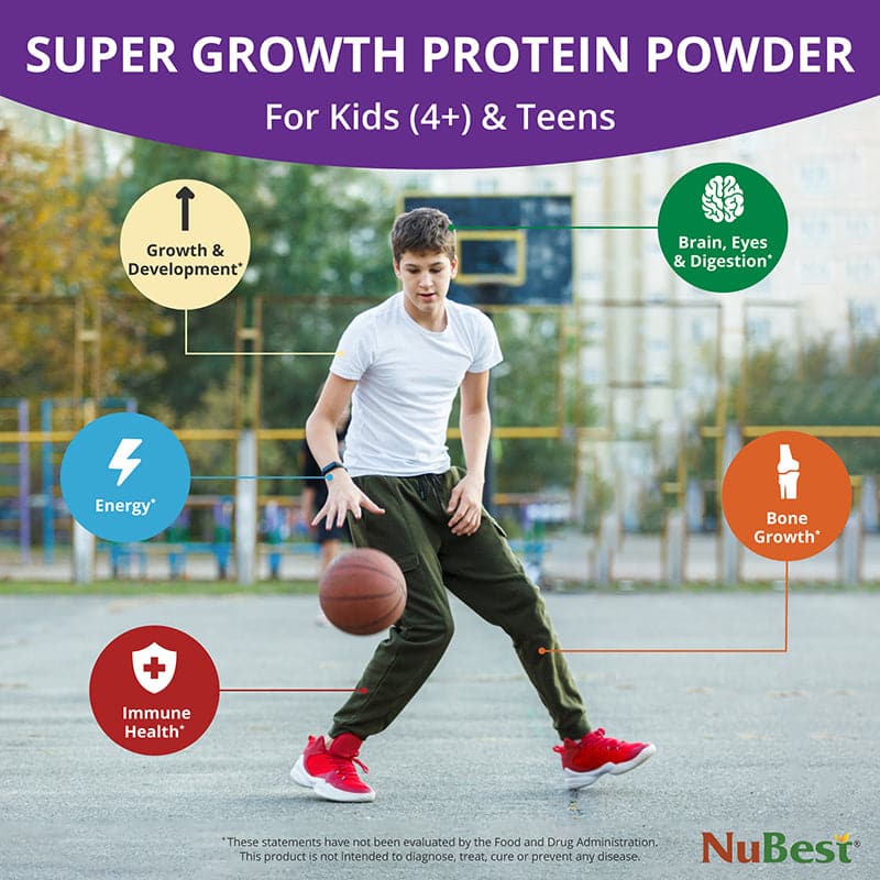 NuBest Tall Protein Vanilla Shake for Kids Ages 4+, 10 Vegan Servings by NuBest Nutrition®