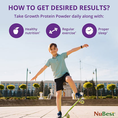 NuBest Tall Protein Vanilla Shake for Kids Ages 4+, 10 Vegan Servings by NuBest Nutrition®