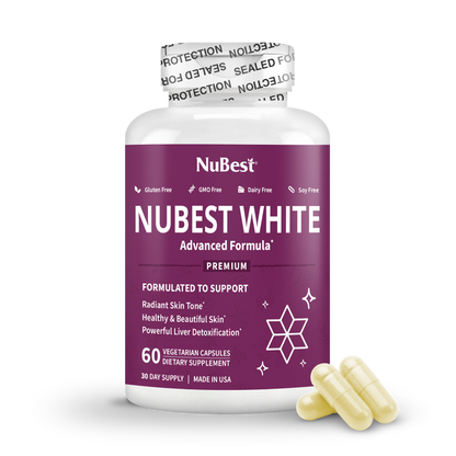 NuBest White, Skin Brightening Formula, 60 Vegan Capsules by NuBest Nutrition®