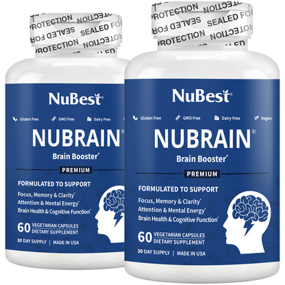 NuBest, NuBrain, Brain Booster, 60 Vegetarian Capsules by NuBest Nutrition®