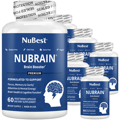 NuBest, NuBrain, Brain Booster, 60 Vegetarian Capsules by NuBest Nutrition®