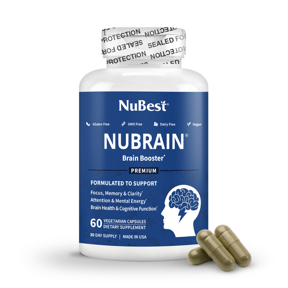 NuBest, NuBrain, Brain Booster, 60 Vegetarian Capsules by NuBest Nutrition®