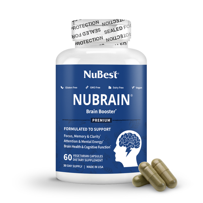 NuBest, NuBrain, Brain Booster, 60 Vegetarian Capsules by NuBest Nutrition®