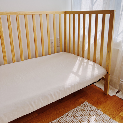 Hemp Crib Sheet in Oat Milk