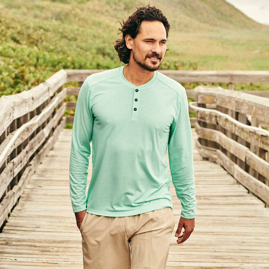 Fair Harbor - The SeaBreeze Henley - Ocean Wave by Maho