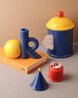 OK Ceramic Bud Vase - Handmade Dopamine Decorative Flower Vase