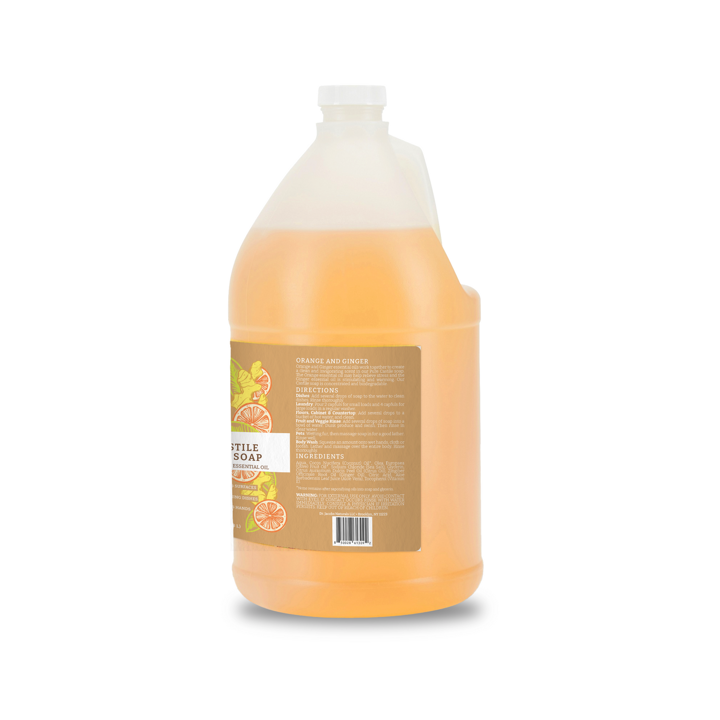 Orange & Ginger All in 1 Castile Soap by Dr. Jacobs Naturals