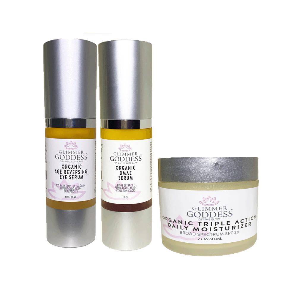 Organic Anti-Wrinkle Rejuvenation Kit - Tighten Brighten & Moisturize