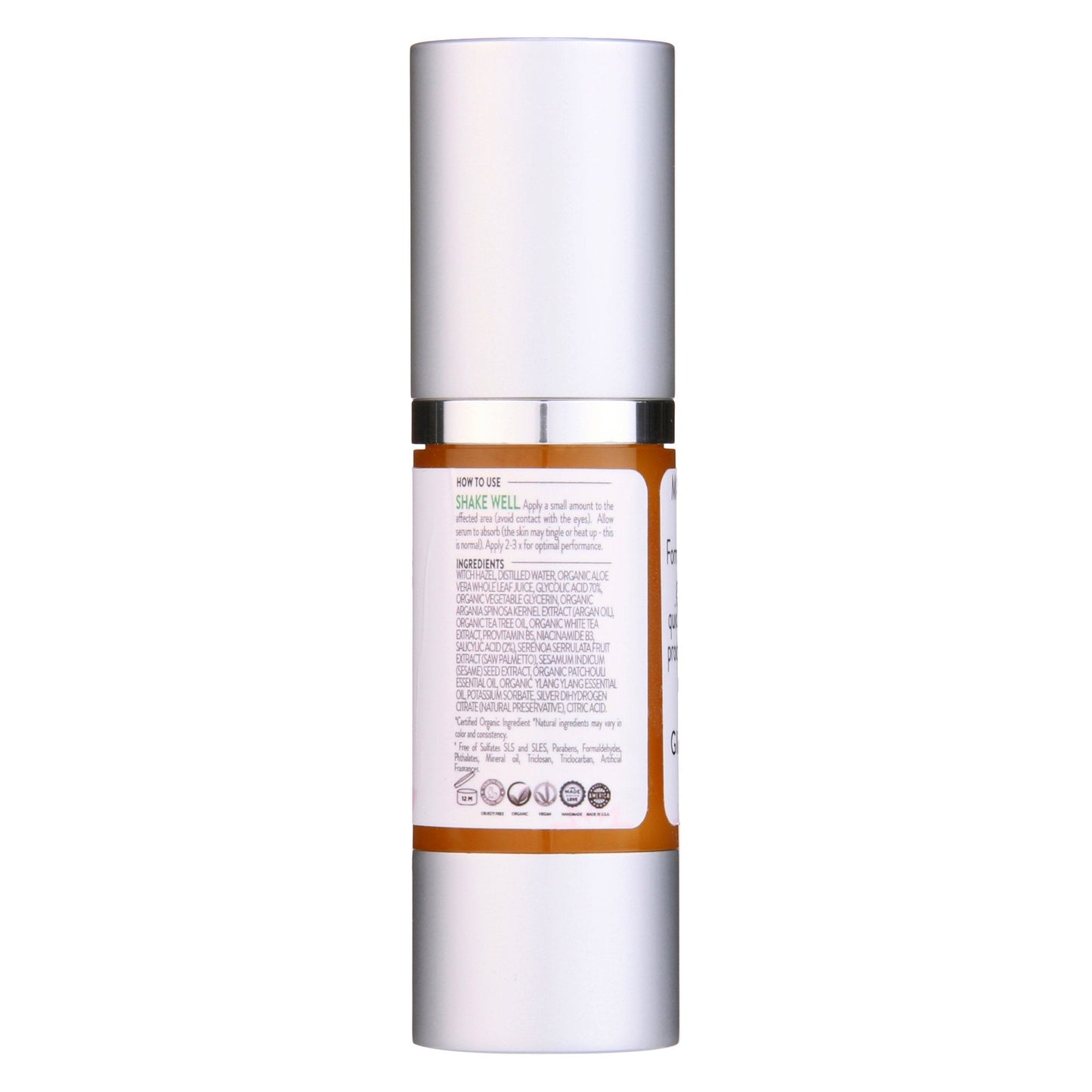 Organic Clear Skin Acne Serum - Oil Regulation Serum