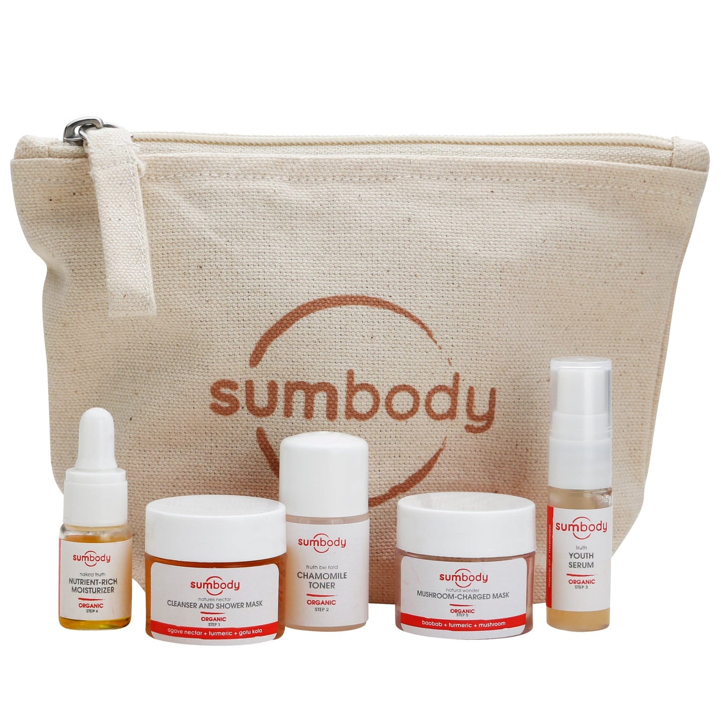 5 Steps to Perfect Skin Organic Mini Kit by Sumbody Skincare