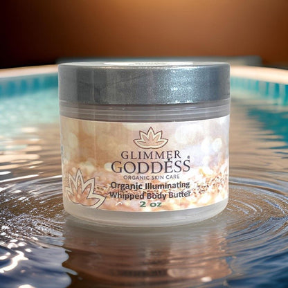 Organic Shimmering Whipped Body Butter 2 oz. Travel Size