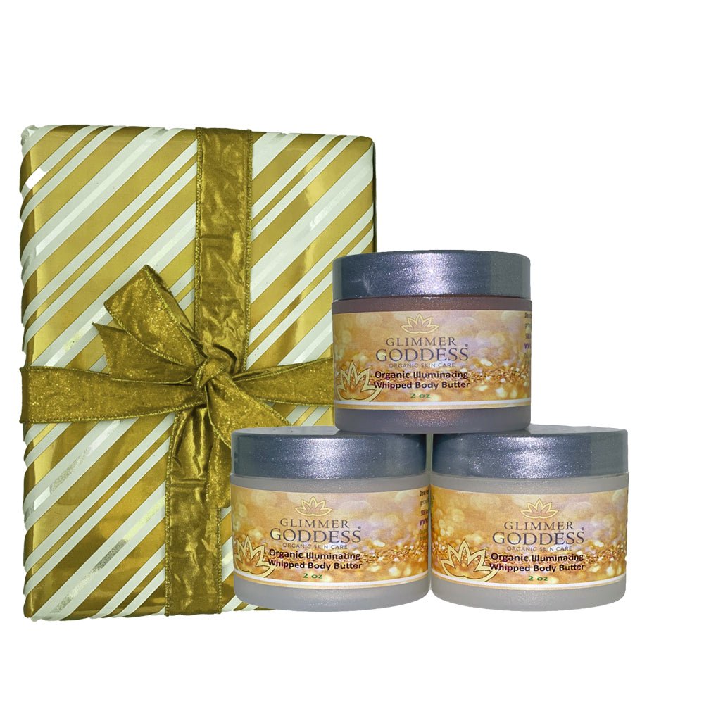 Organic Shimmering Whipped Body Butter Trio