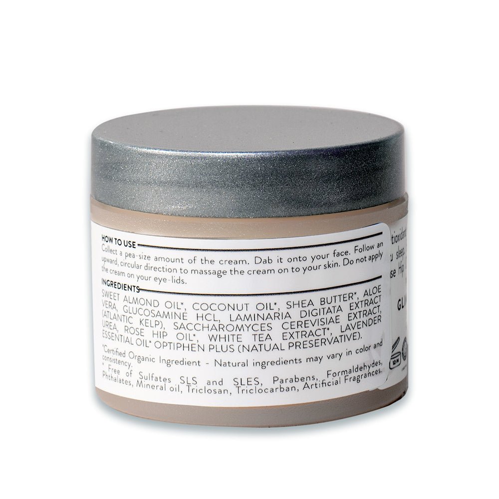 Organic Skin Renewal Night Face Cream - Hydrates & Lifts