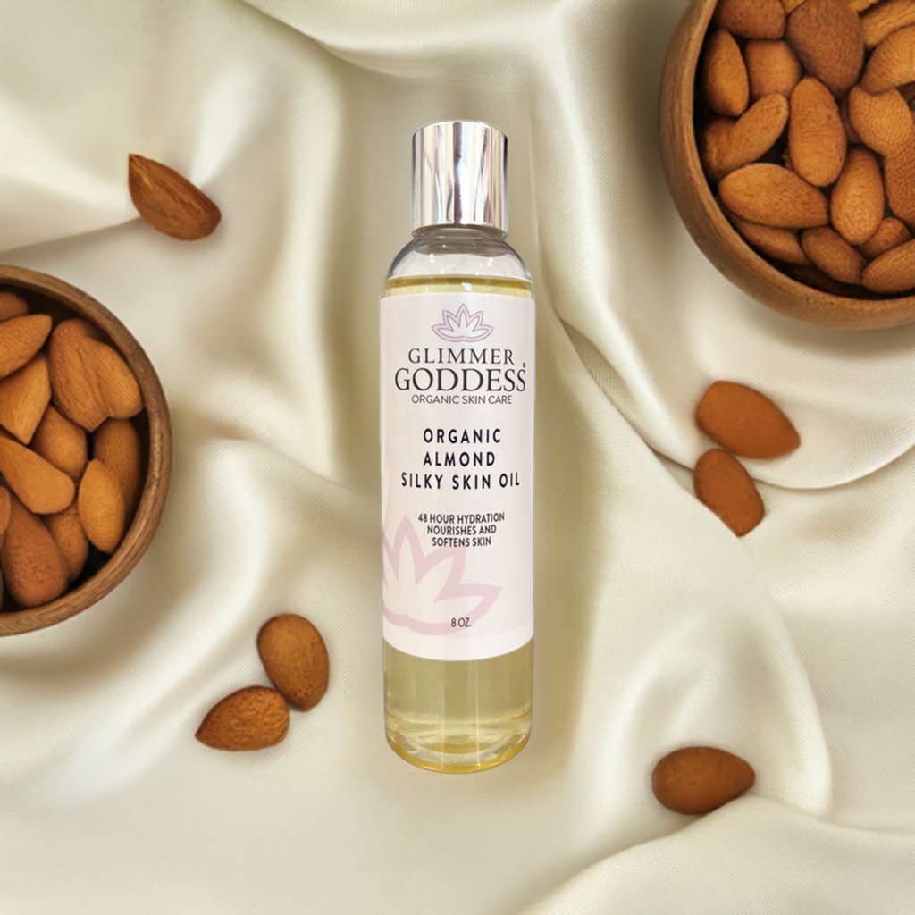 Organic Sweet Almond Silky Skin Oil - 48 Hour Hydration