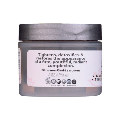 Organic Tumeric Vitamin C & E Brightening & Tightening Face Mask - 2 oz.