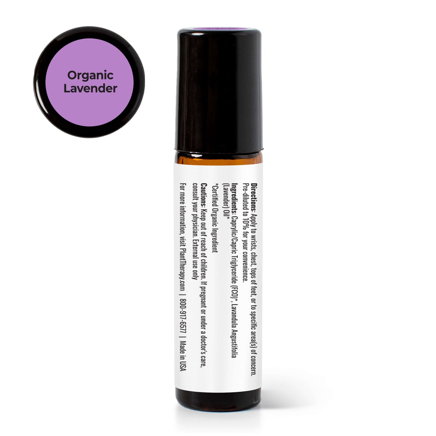 Organic Lavender Essential Oil Pre-Diluted Roll-On