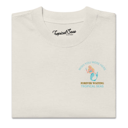 Oversized Waiting Mermaid Faded t-shirt