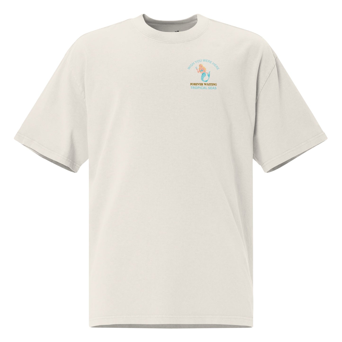 Oversized Waiting Mermaid Faded t-shirt