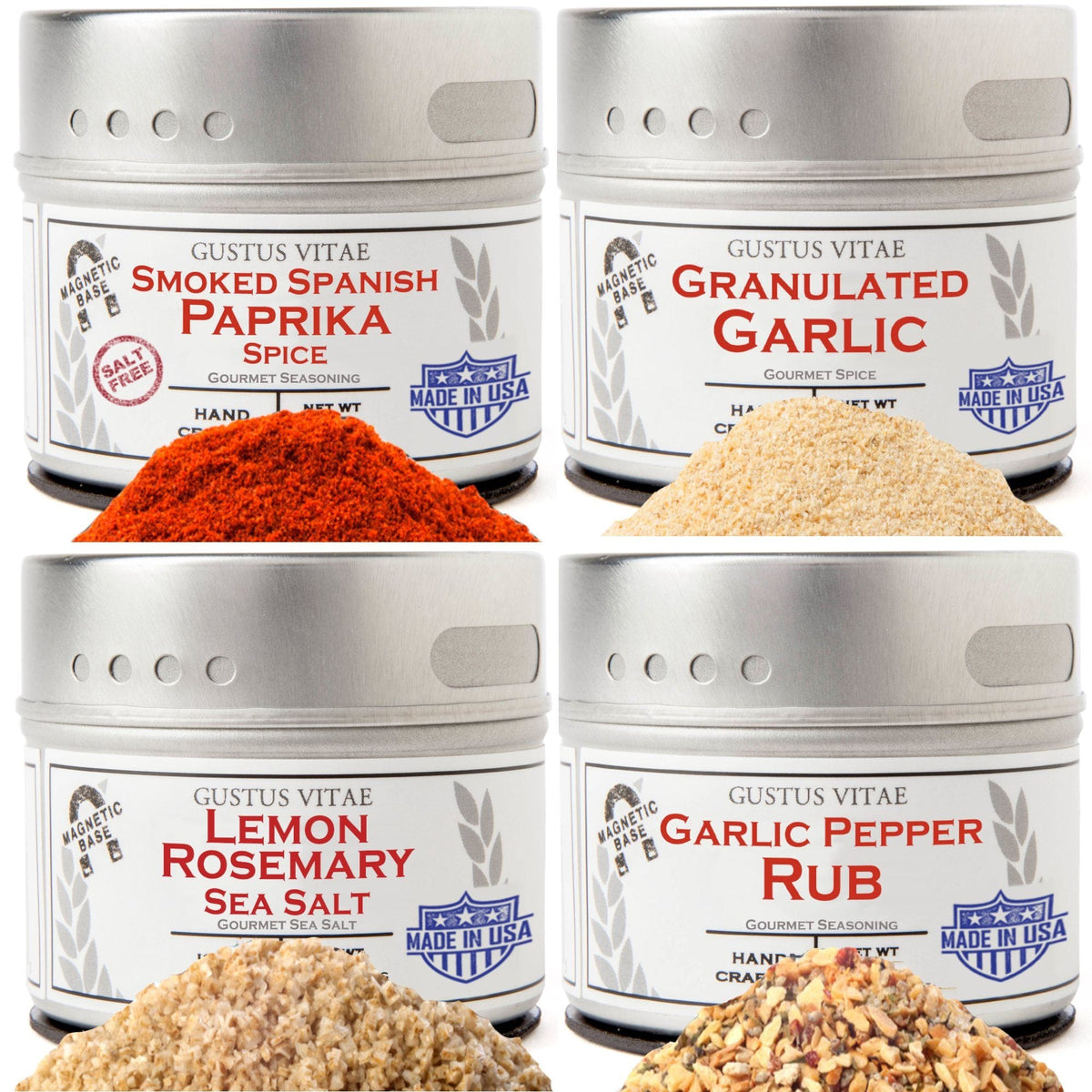 Pantry Essentials Set - 4 Tins by Gustus Vitae