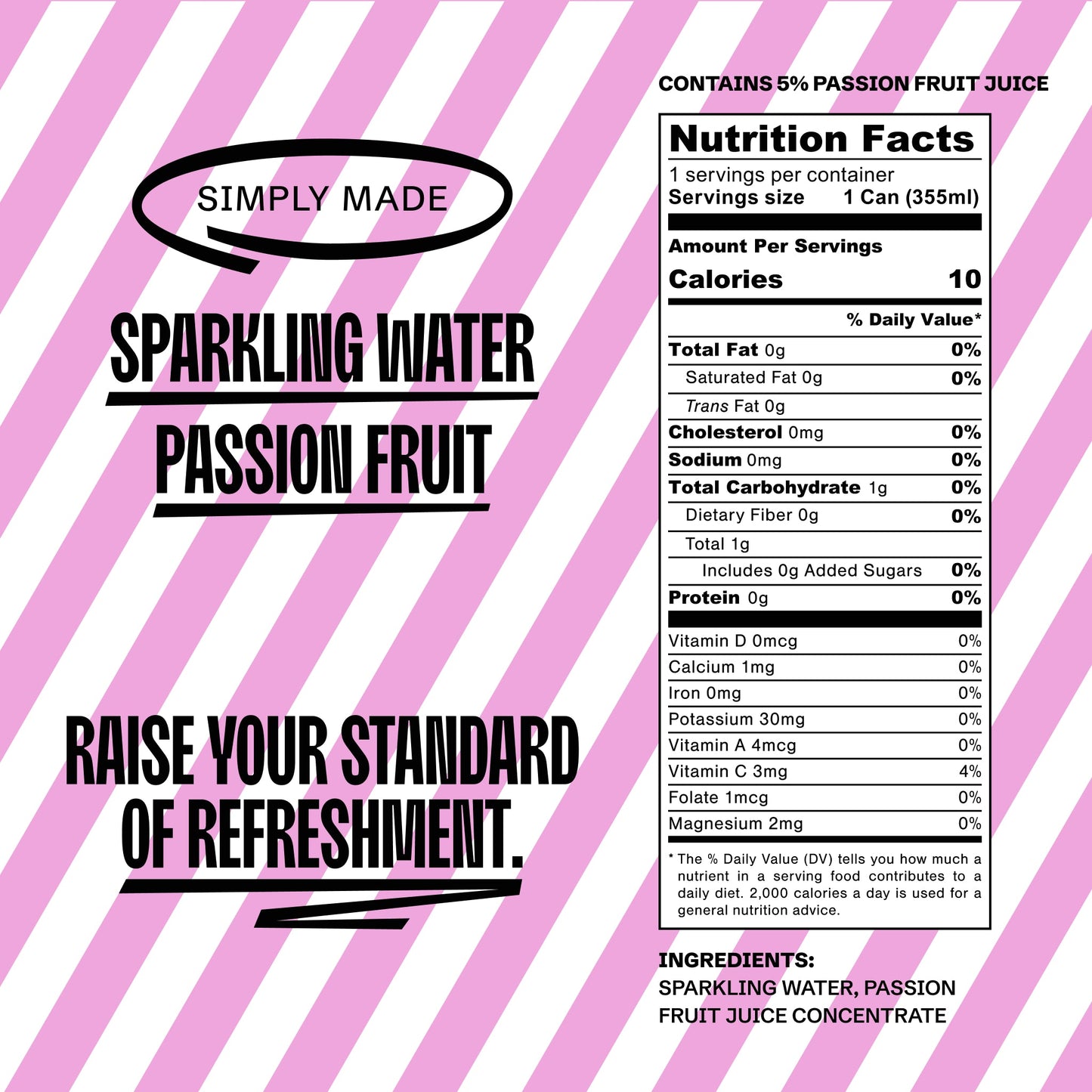 Passion Fruit - Sparkling Water