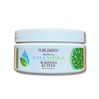 Whipped Butter 8 oz (Pure & Natural, Unscented) by Pure Energy Apothecary