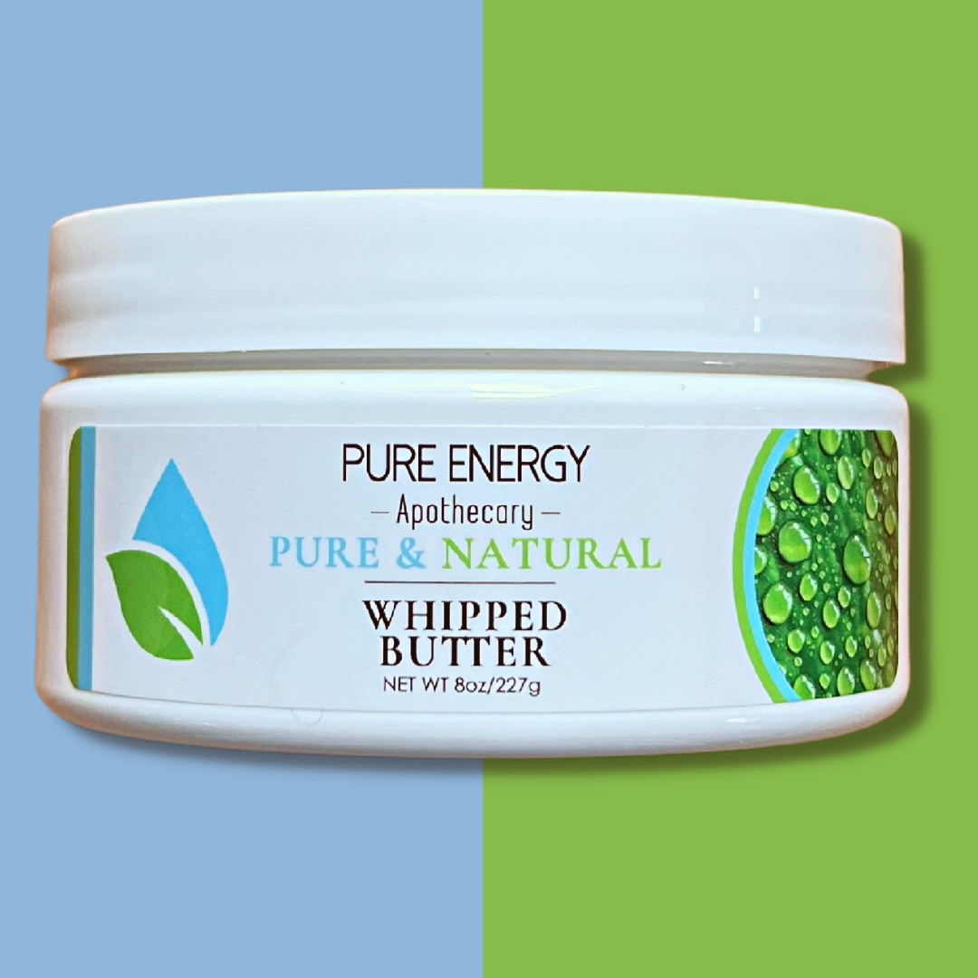 Whipped Butter 8 oz (Pure & Natural, Unscented) by Pure Energy Apothecary