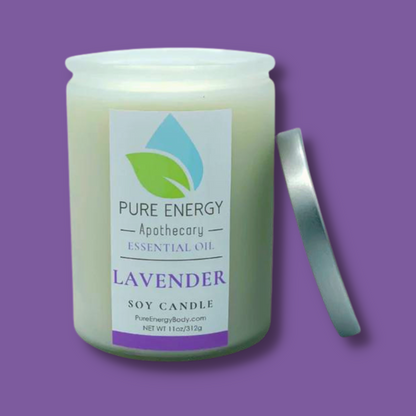 Soy Candle (Lavender) by Pure Energy Apothecary