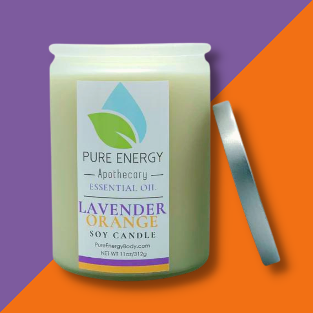 Soy Candle (Lavender Orange) by Pure Energy Apothecary