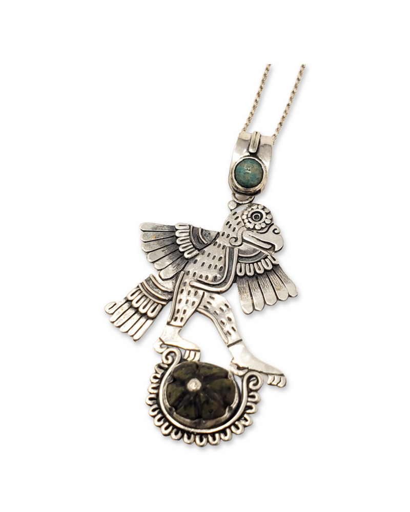 Parrot Jade Peyote Pendant