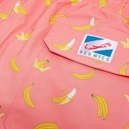 Pink Banana - 5" Swim Trunks by Bermies