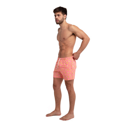 Pink Banana - 5" Swim Trunks by Bermies