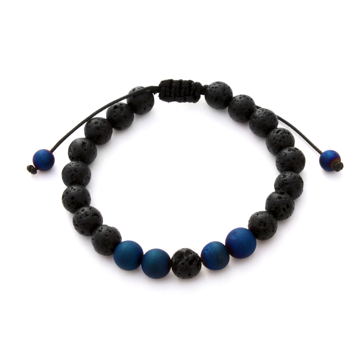 Cobalt Aura Druzy Quartz Aromatherapy Bracelet